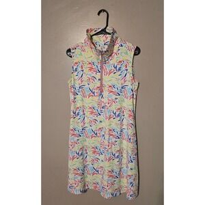 LULU B  Womens Size Medium Dress Multicolor UPF50+ Beach Tropical Sleeveless